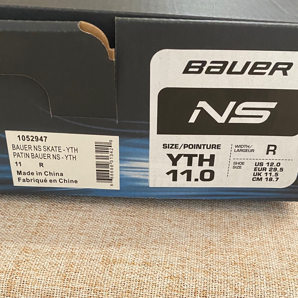 Bauer NS Youth Skates - Black and White